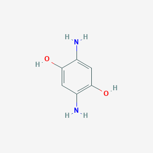 molecular formula C6H8N2O2 B080983 2,5-Diaminobenzene-1,4-diol CAS No. 10325-89-0
