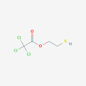 molecular formula C4H5Cl3O2S B080988 Acetic acid, trichloro-, 2-mercaptoethyl ester CAS No. 13306-59-7