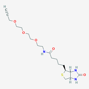 molecular formula C19H31N3O5S B8098828 Biotin-PEG3-propargyl 