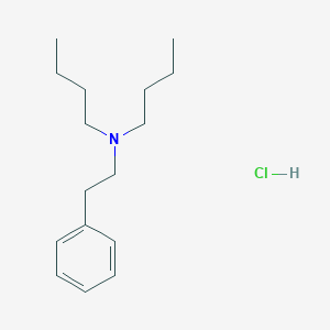 molecular formula C16H28ClN B080989 Benzeneethanamine, N,N-dibutyl-, hydrochloride CAS No. 14180-18-8