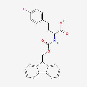 molecular formula C25H22FNO4 B8099051 n-Fmoc-(s)-4-fluorohomophenylalanine 