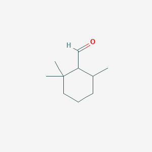 molecular formula C10H18O B080991 Cyclohexanecarboxaldehyde, 2,2,6-trimethyl- CAS No. 13155-57-2