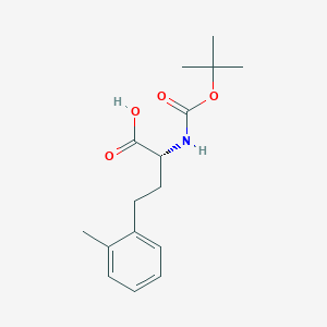 molecular formula C16H23NO4 B8099125 Boc-2-methyl-D-homophenylalanine 