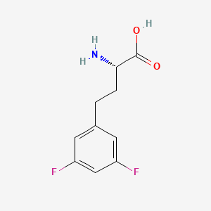 molecular formula C10H11F2NO2 B8099160 (S)-a-Amino-3,5-difluorobenzenebutanoic acid CAS No. 1260597-01-0