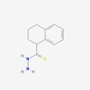 molecular formula C11H14N2S B8099178 1,2,3,4-Tetrahydronaphthalene-1-carbothiohydrazide CAS No. 885280-08-0