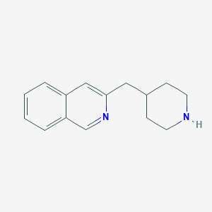 molecular formula C15H18N2 B8099181 3-Piperidin-4-ylmethyl-isoquinoline 