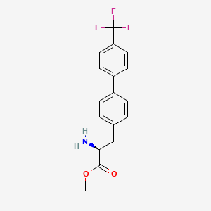 molecular formula C17H16F3NO2 B8099281 methyl (2S)-2-amino-3-[4-[4-(trifluoromethyl)phenyl]phenyl]propanoate 