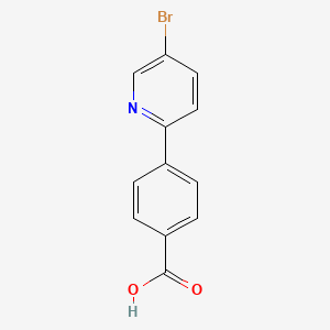 molecular formula C12H8BrNO2 B8099449 4-(5-Bromopyridin-2-yl)benzoic acid 