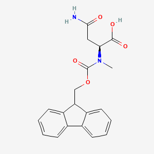 molecular formula C20H20N2O5 B8099472 Fmoc-N-Me-Asn-OH 