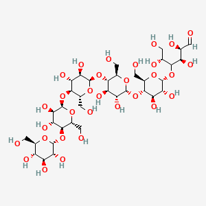 molecular formula C36H62O31 B8099694 Glc(a1-4)Glc(a1-4)Glc(a1-4)Glc(a1-4)Glc(a1-4)aldehydo-Hex 