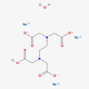 molecular formula C10H15N2Na3O9 B081004 Edetate trisodium monohydrate CAS No. 10378-22-0