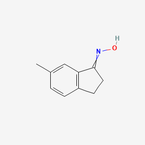 molecular formula C10H11NO B8100450 6-Methyl-2,3-dihydro-1H-inden-1-one oxime 