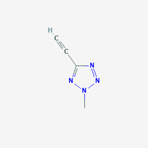 molecular formula C4H4N4 B8100639 5-ethynyl-2-methyl-2H-1,2,3,4-tetrazole 