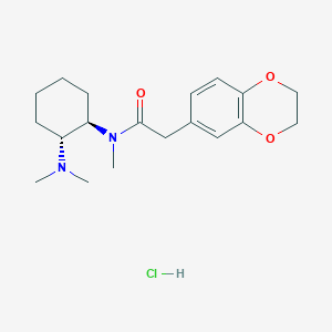 molecular formula C19H29ClN2O3 B8100921 3,4-Ethylenedioxy U-51754 hydrochloride CAS No. 2748623-92-7