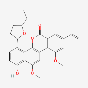 molecular formula C27H26O6 B8101082 Gilvocarcin V 