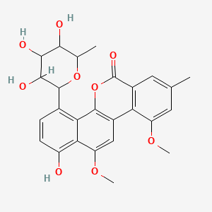 molecular formula C26H26O9 B8101090 Gilvocarcin M 