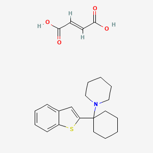 molecular formula C23H29NO4S B8101207 Benocyclidine fumarate 
