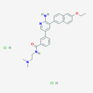 molecular formula C28H32Cl2N4O2 B8101373 CRT5 