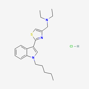 molecular formula C21H30ClN3S B8101408 PTI-1 (hydrochloride) 