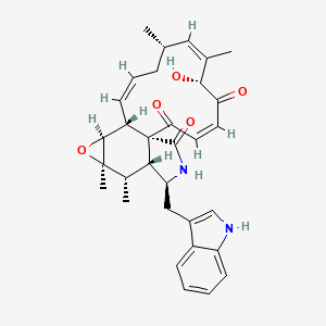 (1R,3Z,6R,7Z,9S,11Z,13R,14S,16R,17S,18R,19S)-6-hydroxy-19-(1H-indol-3-ylmethyl)-7,9,16,17-tetramethyl-15-oxa-20-azatetracyclo[11.8.0.01,18.014,16]henicosa-3,7,11-triene-2,5,21-trione
