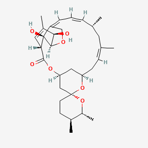(1R,4S,5'S,6R,6'R,8R,10Z,13R,14Z,16Z,20R,21R,24S)-21,24-dihydroxy-5',6',11,13,22-pentamethylspiro[3,7,19-trioxatetracyclo[15.6.1.14,8.020,24]pentacosa-10,14,16,22-tetraene-6,2'-oxane]-2-one