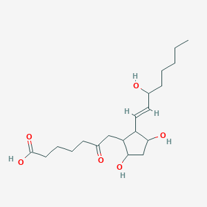 7-[3,5-dihydroxy-2-[(E)-3-hydroxyoct-1-enyl]cyclopentyl]-6-oxoheptanoic acid