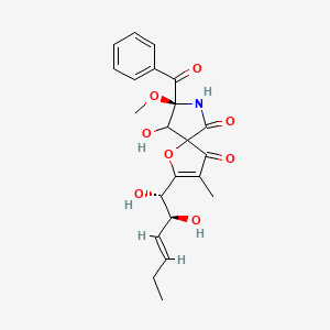 molecular formula C22H25NO8 B8101598 11-O-Methylpseurotin A 