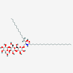 molecular formula C60H113NO18 B8101622 alpha-D-Gal-(1->4)-beta-D-Gal-(1->4)-beta-D-Glc-(1<->1')-Cer(d18:1/24:0) 