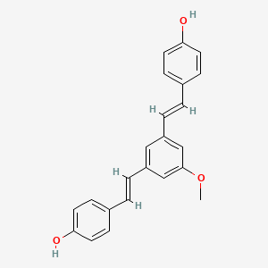 Phenol, 4,4'-[(2-methoxy-1,4-phenylene)di-(1E)-2,1-ethenediyl]bis-