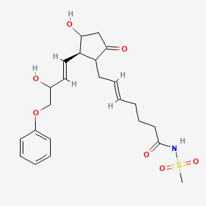 (E)-7-[(2R)-3-hydroxy-2-[(E)-3-hydroxy-4-phenoxybut-1-enyl]-5-oxocyclopentyl]-N-methylsulfonylhept-5-enamide