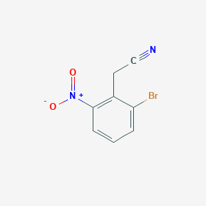 molecular formula C8H5BrN2O2 B8101761 2-Bromo-6-nitrophenylacetonitrile 