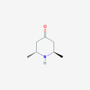 molecular formula C7H13NO B8101774 (2R,6R)-2,6-dimethylpiperidin-4-one 