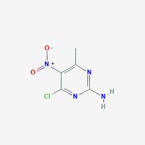 molecular formula C5H5ClN4O2 B081018 4-Chloro-6-methyl-5-nitropyrimidin-2-amine CAS No. 13162-24-8