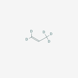 molecular formula C3H6 B081026 1,1,3,3,3-Pentadeuterioprop-1-ene CAS No. 13275-25-7