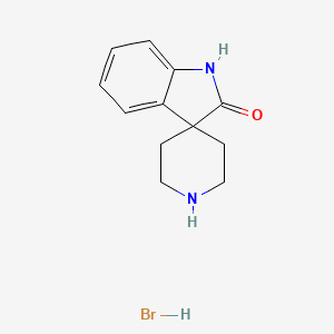 molecular formula C12H15BrN2O B8102803 spiro[1H-indole-3,4'-piperidine]-2-one;hydrobromide 