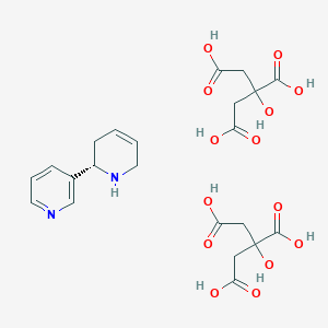 molecular formula C22H28N2O14 B8102966 Anatabine dicitrate 