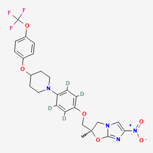 molecular formula C25H25F3N4O6 B8102985 Delamanid-D4 