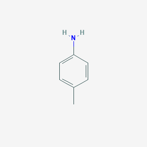 molecular formula C7H9N<br>C6H4CH3NH2<br>C7H9N B081030 p-Toluidine CAS No. 12221-03-3
