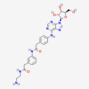 molecular formula C28H32N8O6 B8103072 Adenosine amine congener 
