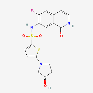 molecular formula C17H16FN3O4S2 B8103309 LSN 3213128 