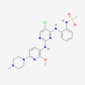 molecular formula C22H27ClN8O3S B8103327 (Rac)-PF-184 