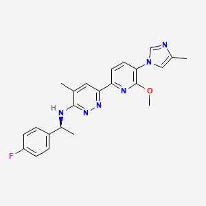 molecular formula C23H23FN6O B8103336 BPN-15606 