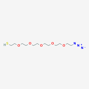 molecular formula C12H25N3O5S B8103630 HS-Peg5-CH2CH2N3 