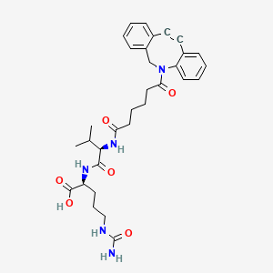 molecular formula C32H39N5O6 B8103690 DBCO-Val-Cit-OH 