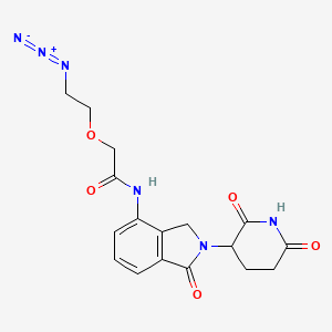 molecular formula C17H18N6O5 B8103741 Lenalidomide-PEG1-azide 