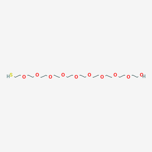 molecular formula C20H42O10S B8103766 Thiol-PEG10-alcohol 