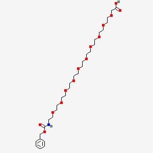 molecular formula C30H51NO14 B8103854 Cbz-NH-peg10-CH2cooh 