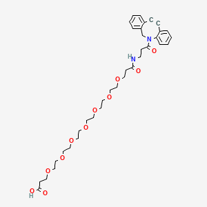 molecular formula C36H48N2O11 B8103894 DBCO-NHCO-PEG7-acid 
