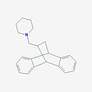 molecular formula C22H25N B081039 9,10-Dihydro-11-(piperidinomethyl)9,10-ethanoanthracene CAS No. 14692-47-8