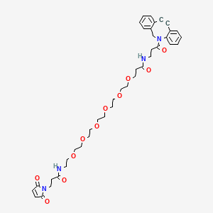 molecular formula C40H50N4O11 B8103904 DBCO-NHCO-PEG6-maleimide 